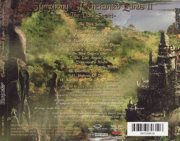 Rhapsody - Symphony Of Enchanted Lands II - The Dark Secret | Steamhammer (SPV 085-69612 CD) - 2
