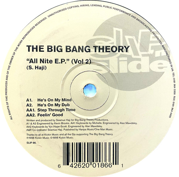 Big Bang Theory - All Nite E.P. (Vol. 2) | Slip 'n' Slide (SLIP 86)