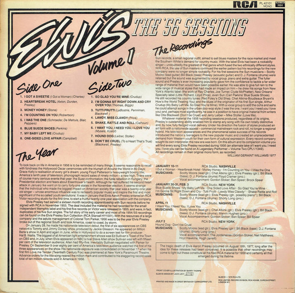 Elvis Presley - The '56 Sessions Volume 1 | RCA (PL 42101) - 2 Elvis Presley - The '56 Sessions Volume 1 | RCA (PL 42101) - 2