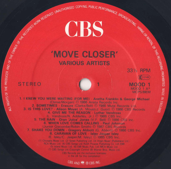Various - Move Closer | CBS (MOOD 1) - 3 Various - Move Closer | CBS (MOOD 1) - 3
