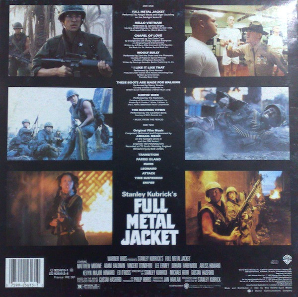 Various - Stanley Kubrick's Full Metal Jacket - Original Motion Picture Soundtrack | Warner Bros. Records (925 613-1) - 2 Various - Stanley Kubrick's Full Metal Jacket - Original Motion Picture Soundtrack | Warner Bros. Records (925 613-1) - 2
