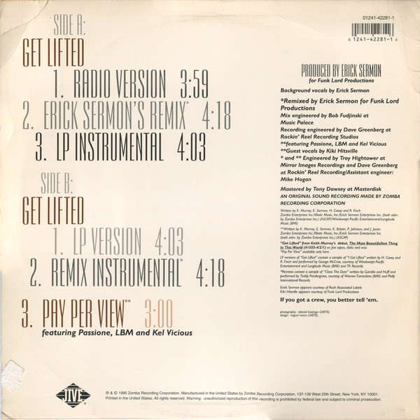 Keith Murray - Get Lifted | Jive (01241-42281-1) - 2