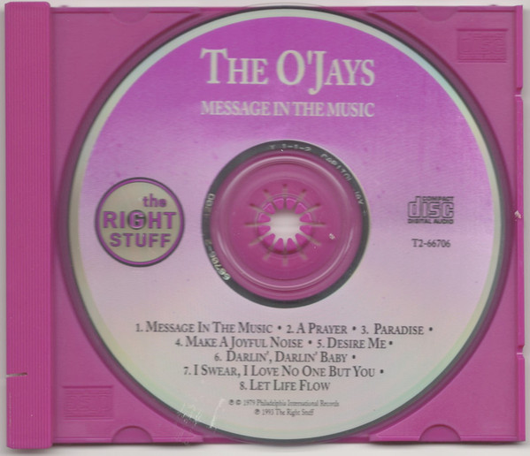 The O'Jays - Message In The Music | The Right Stuff (0777-7-66706-2-1) - 3