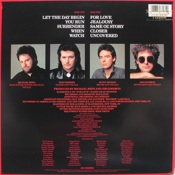 The Call - Let The Day Begin | MCA Records (MCA-6303) - 2 The Call - Let The Day Begin | MCA Records (MCA-6303) - 2