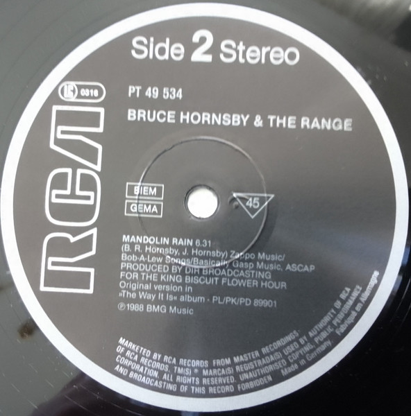 Bruce Hornsby And The Range - Look Out Any Window | RCA (PT 49534) - 4