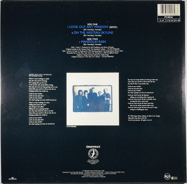 Bruce Hornsby And The Range - Look Out Any Window | RCA (PT 49534) - 2