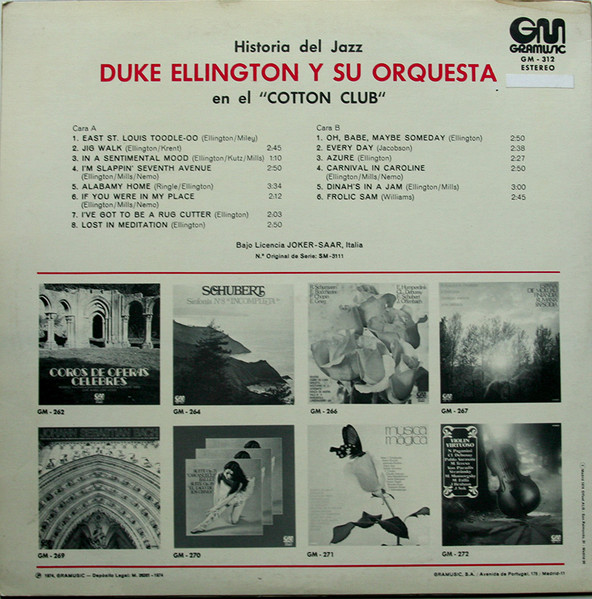 Duke Ellington And His Orchestra - En El "Cotton Club" | Gramusic (GM-312) - 2 Duke Ellington And His Orchestra - En El "Cotton Club" | Gramusic (GM-312) - 2