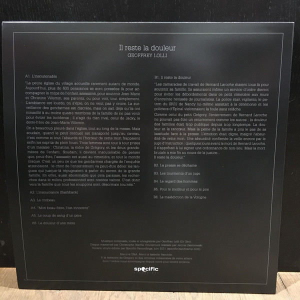 Geoffrey Lolli - Il Reste La Douleur | Specific (SPCFC057_2021) - 2