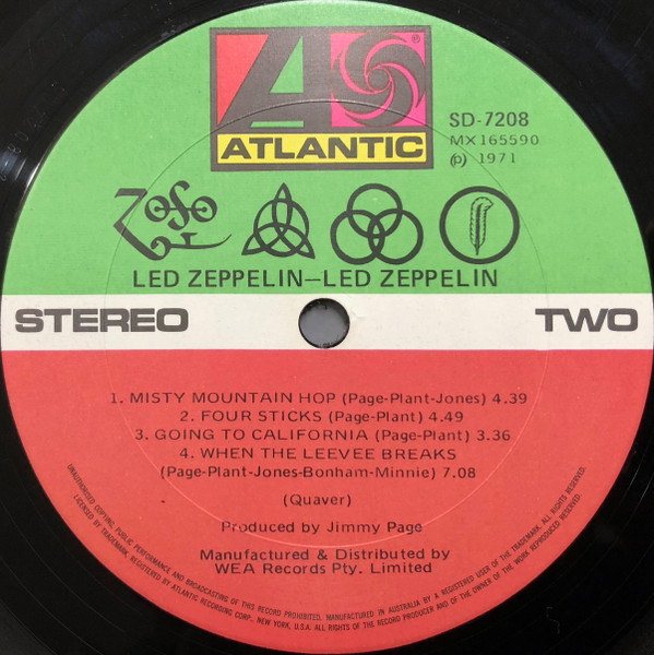 Led Zeppelin - Untitled | Atlantic (SD-7208) - 4 Led Zeppelin - Untitled | Atlantic (SD-7208) - 4