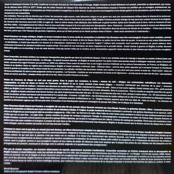 Areski - Brigitte Fontaine - Baraka 1980 | Kuroneko (KR003LP) - 3