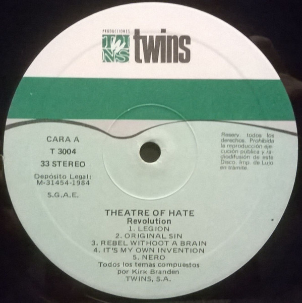 Theatre Of Hate - Revolution | Producciones Twins (T 3004)