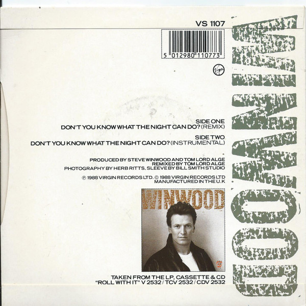 Steve Winwood - Don't You Know What The Night Can Do? | Virgin (VS 1107)