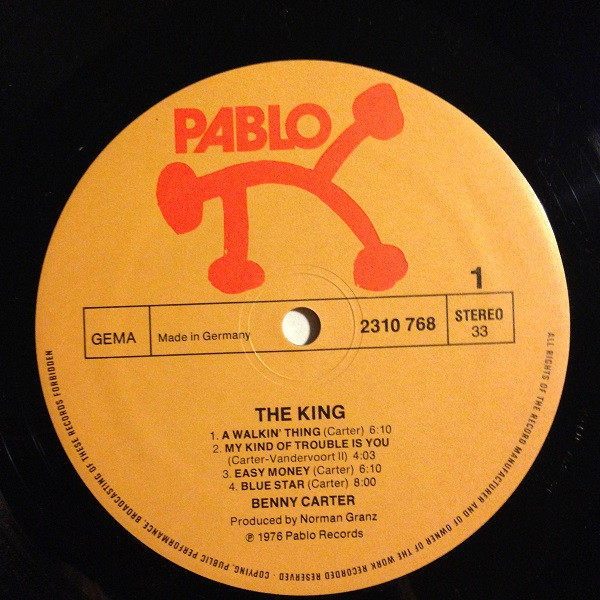 Benny Carter - The King | Pablo Records (2310 768) - 3