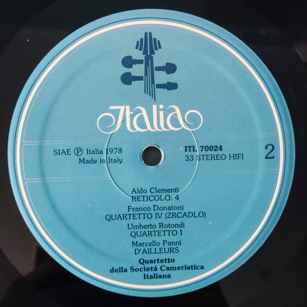 Società Cameristica Italiana - Il Quartetto Contemporaneo | Italia (ITL 70024) - 4 Società Cameristica Italiana - Il Quartetto Contemporaneo | Italia (ITL 70024) - 4