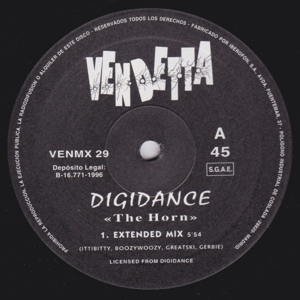 Digidance - The Horn | Vendetta Records (VENMX 29) - 4