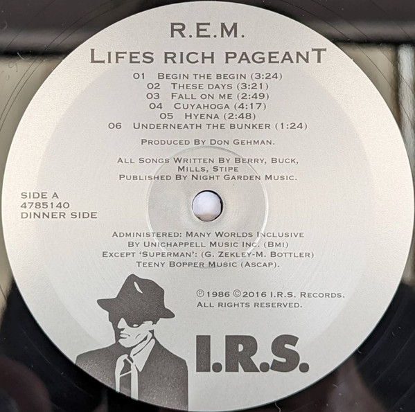 R.E.M. - Lifes Rich Pageant | I.R.S. Records (4785140) - 3