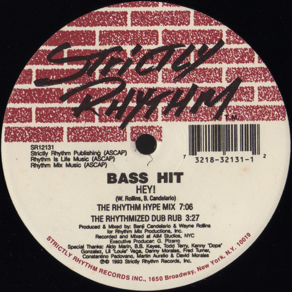Bass Hit - Hey! / The Size | Strictly Rhythm (SR12131)