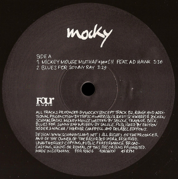 Mocky - Mickey Mouse Muthaf*..#s!! | Four Music (FOR 1060 6) - 2