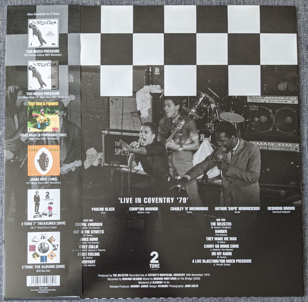 The Selecter - Live In Coventry '79 | Two-Tone Records (CDLTTL 5002) - 3