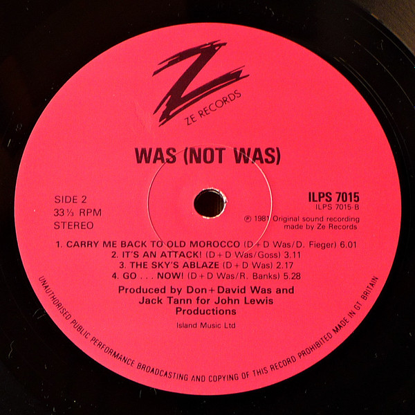 Was (Not Was) - Was (Not Was) | ZE Records (ILPS 7015) - 4 Was (Not Was) - Was (Not Was) | ZE Records (ILPS 7015) - 4