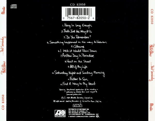 Phil Collins - ...But Seriously | Atlantic (CD 82050) - 2