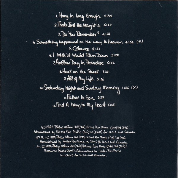 Phil Collins - ...But Seriously | Atlantic (CD 82050) - 4