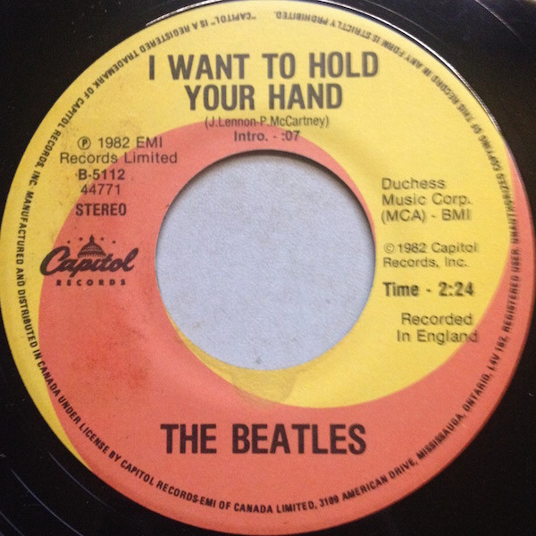The Beatles - I Want To Hold Your Hand | Capitol Records (B-5112) - main