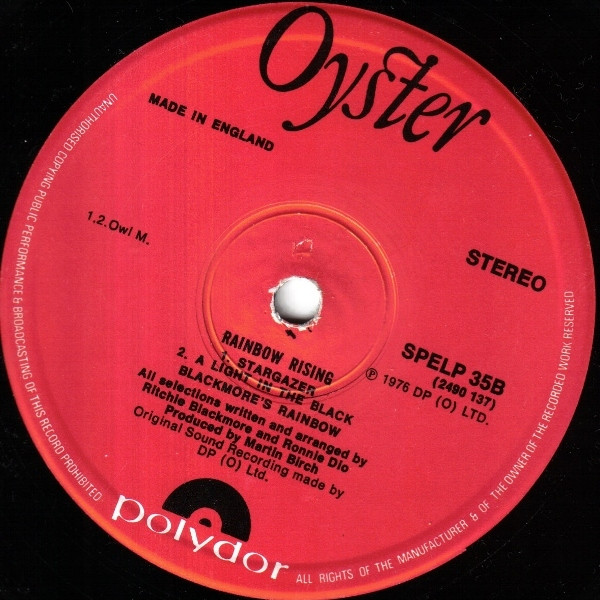 Rainbow - Rainbow Rising | Oyster (SPELP 35) - 4