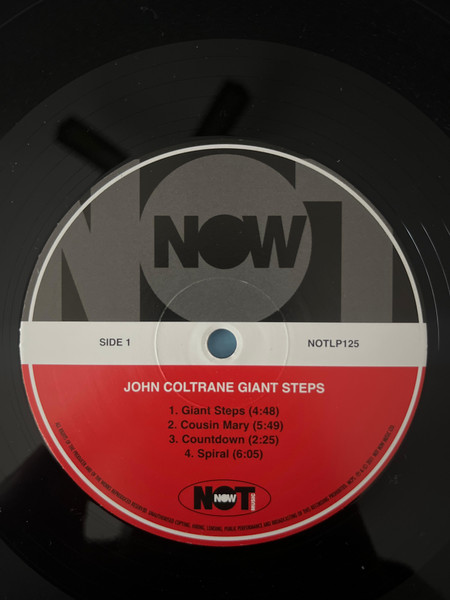 John Coltrane - Giant Steps | Not Now Music (NOTLP125) - 3 John Coltrane - Giant Steps | Not Now Music (NOTLP125) - 3