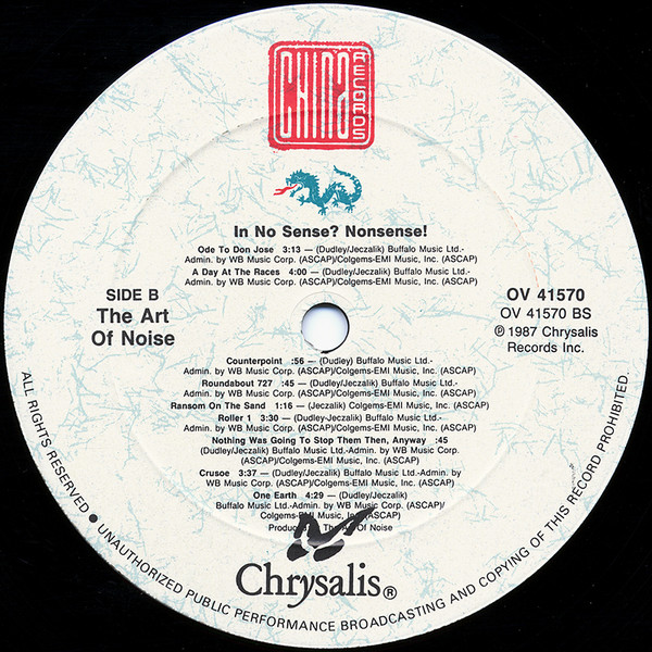 The Art Of Noise - In No Sense? Nonsense! | Chrysalis (OV 41570) - 4 The Art Of Noise - In No Sense? Nonsense! | Chrysalis (OV 41570) - 4