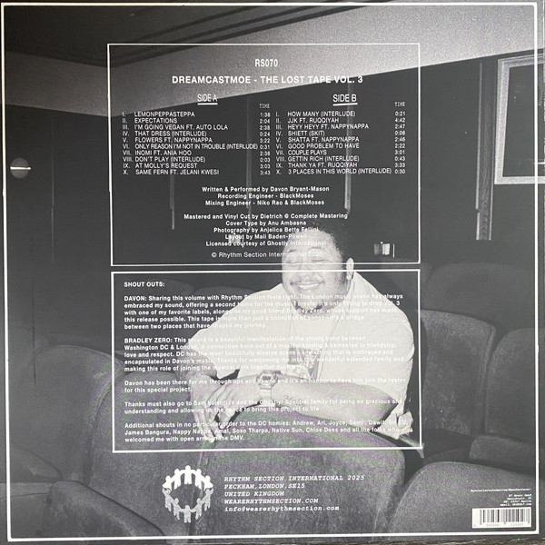 dreamcastmoe - The Lost Tape Vol. 3 | Rhythm Section International (RS070) - 2 dreamcastmoe - The Lost Tape Vol. 3 | Rhythm Section International (RS070) - 2