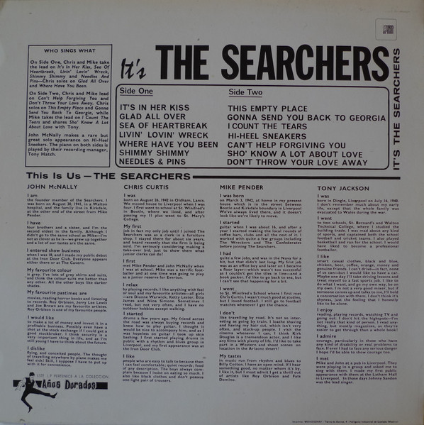 The Searchers - It's The Searchers | PRT (ZL-508) - 2 The Searchers - It's The Searchers | PRT (ZL-508) - 2