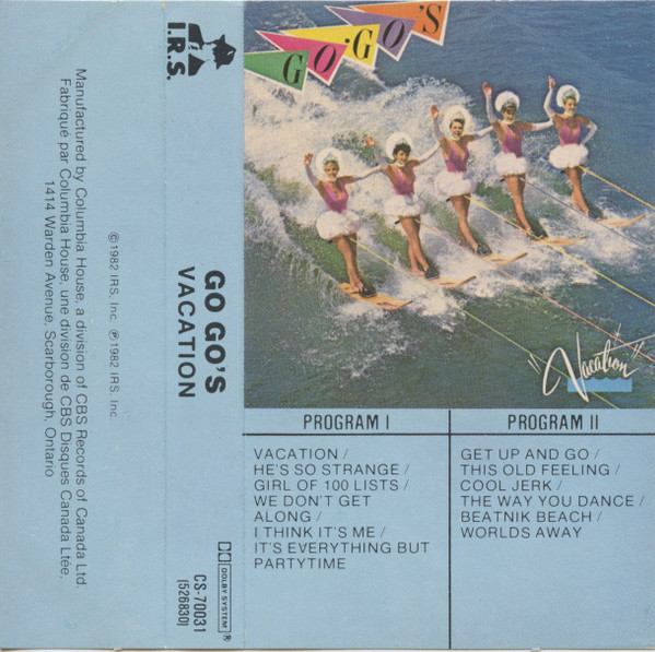 Go-Go's - Vacation [Cassette] | I.R.S. Records (CS 70031) - 2