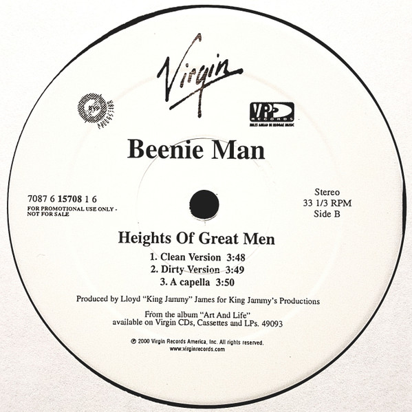 Beenie Man - Crazy Notion | Virgin (7087 6 15708 1 6) - 2