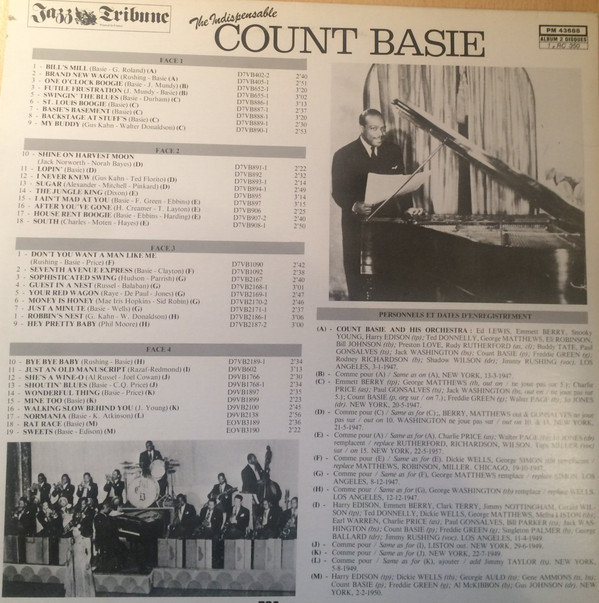 Count Basie - The Indispensable Count Basie | RCA (PM 43688) - 2 Count Basie - The Indispensable Count Basie | RCA (PM 43688) - 2