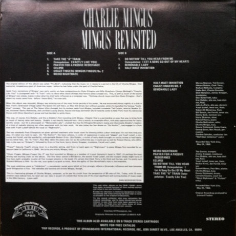 Charles Mingus - Mingus Revisited | TRIP (TLP-5513) - 2