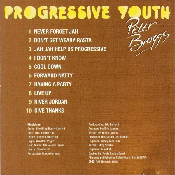 Peter Broggs - Progressive Youth | Real Authentic Sound (RAS 3183)