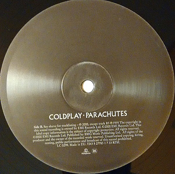 Coldplay - Parachutes | Parlophone (7243 5 27783 1 7) - 4 Coldplay - Parachutes | Parlophone (7243 5 27783 1 7) - 4