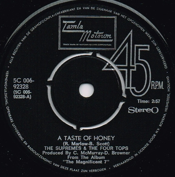 The Supremes & Four Tops - A Taste Of Honey | Tamla Motown (5C 006-92 328) - 3 The Supremes & Four Tops - A Taste Of Honey | Tamla Motown (5C 006-92 328) - 3