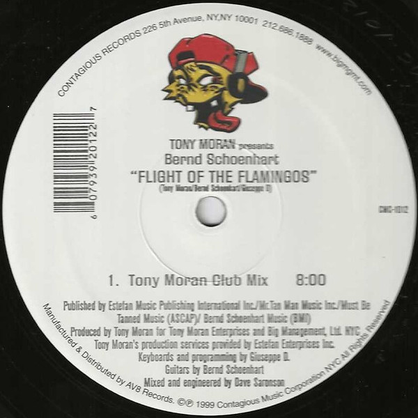 Tony Moran Presents Bernd Schoenhart - Flight Of The Flamingos | Contagious Records (CMC 1012)