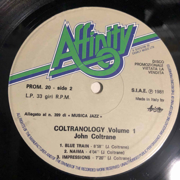 John Coltrane - Coltranology Volume One | Affinity (Prom 20) - 3 John Coltrane - Coltranology Volume One | Affinity (Prom 20) - 3
