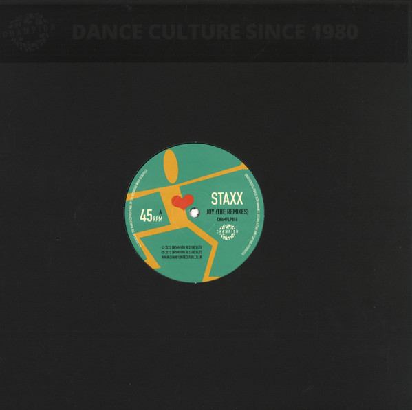 Staxx - Joy (Remixes) | Champion (CHAMPLP896) - main Staxx - Joy (Remixes) | Champion (CHAMPLP896) - main