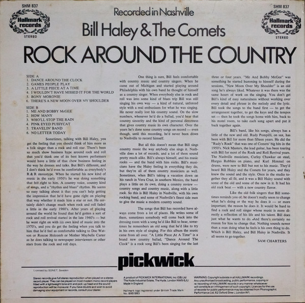 Bill Haley And His Comets - Rock Around The Country | Hallmark Records (SHM 837) - 2 Bill Haley And His Comets - Rock Around The Country | Hallmark Records (SHM 837) - 2