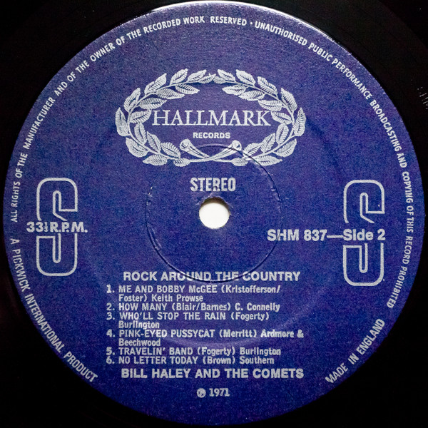 Bill Haley And His Comets - Rock Around The Country | Hallmark Records (SHM 837) - 4 Bill Haley And His Comets - Rock Around The Country | Hallmark Records (SHM 837) - 4