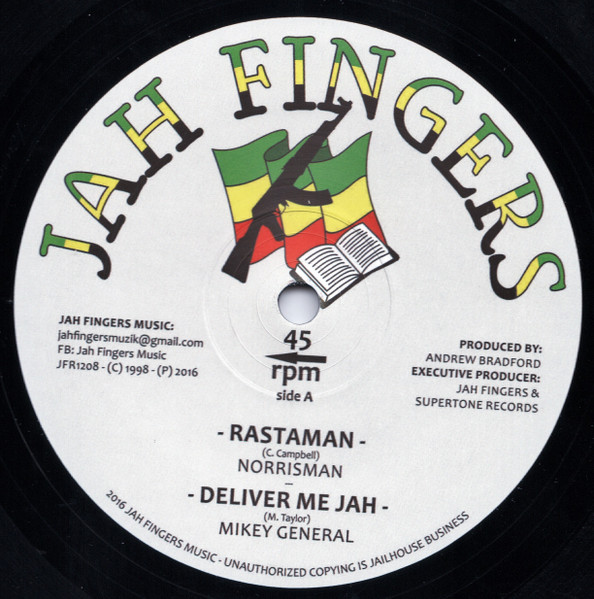 Norrisman , Mikey General , Buccaneer - Rastaman / Deliver Me Jah / Dem A Hypocrite | Jah Fingers Music (JFR1208) - main