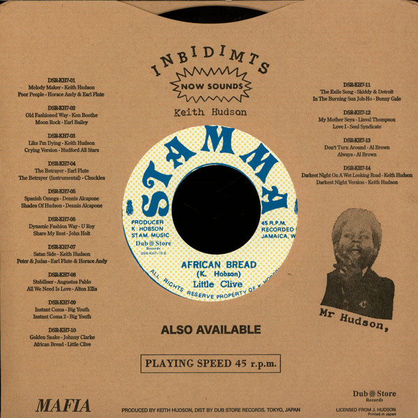 Johnny Clarke , Keith "Stamma" Hobson / Little Clive - Golden Snake / African Bread | Atom (DSR-KH7-10) - 2