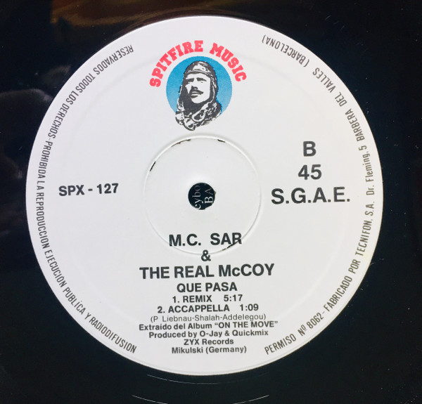 Real McCoy Feat. Sunday - Don't Stop | Spitfire Music (SPX - 127) - 4