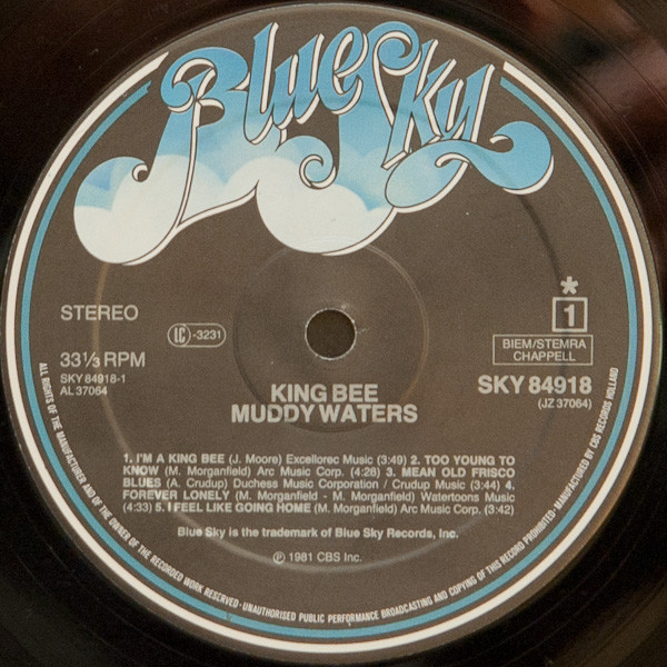 Muddy Waters - King Bee | Blue Sky (SKY 84918) - 3