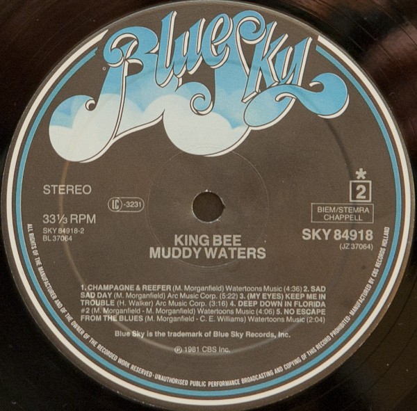 Muddy Waters - King Bee | Blue Sky (SKY 84918) - 4