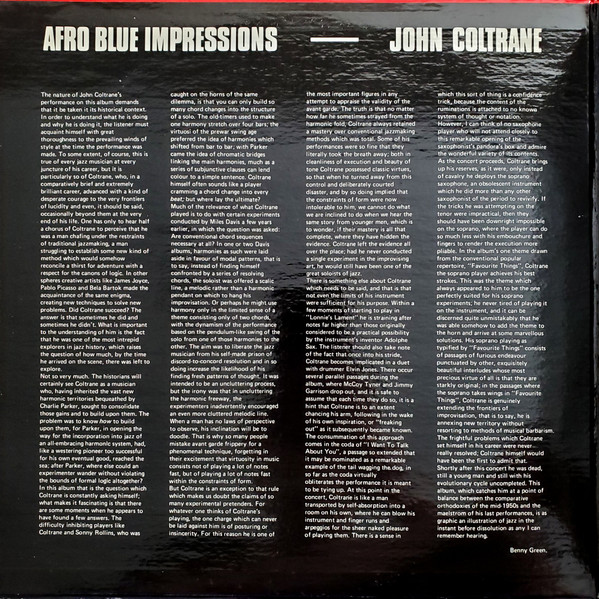 John Coltrane - Afro Blue Impressions | Pablo Live (2620 101) - 2 John Coltrane - Afro Blue Impressions | Pablo Live (2620 101) - 2